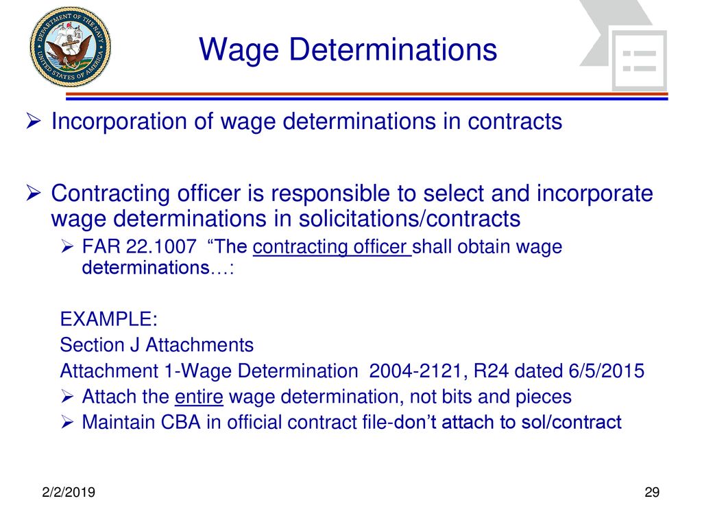 Wage Determinations