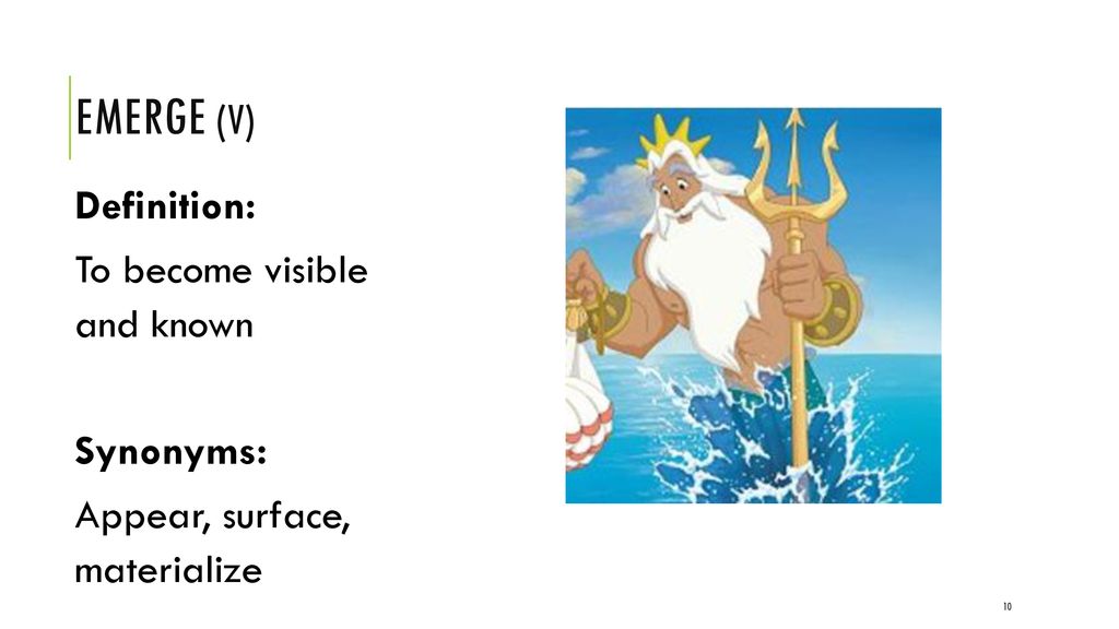 synonym for materialize