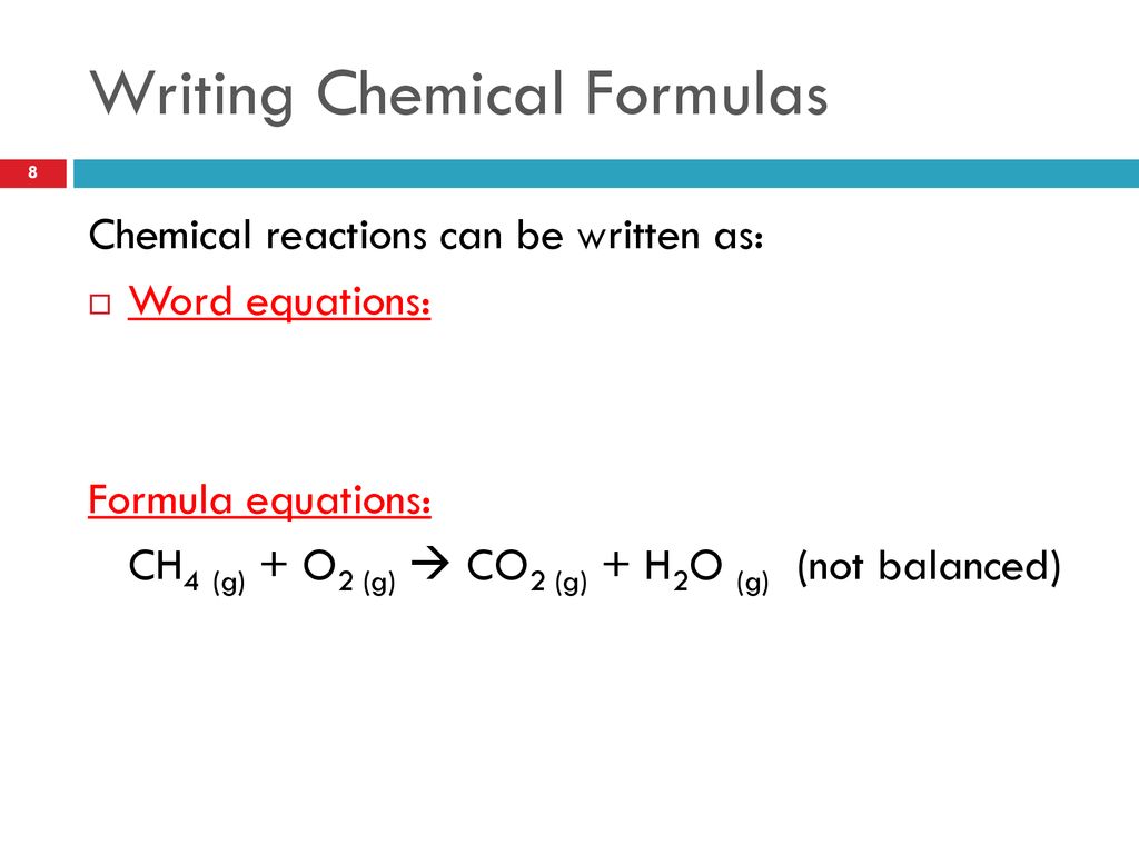 Describing & Balancing Chemical Reactions - ppt download
