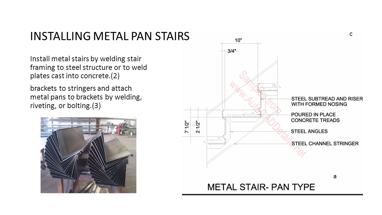 METAL PAN/CONCRETE-FILLED STAIRS - ppt video online download