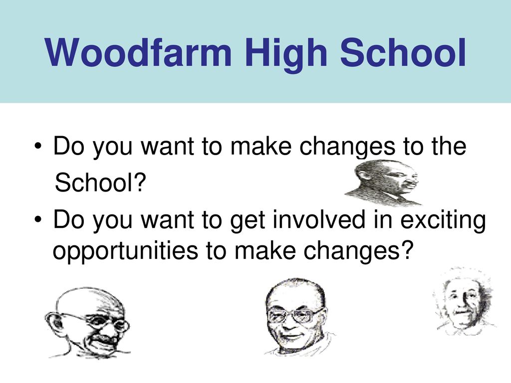 Woodfarm High School Do you want to make changes to the School