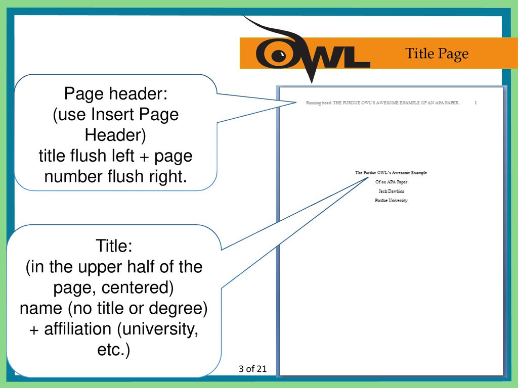 Apa Format Ppt Download