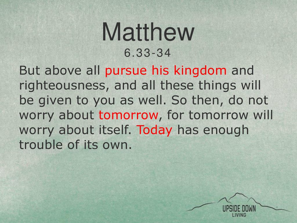The Challenge Matthew 6 Ppt Download