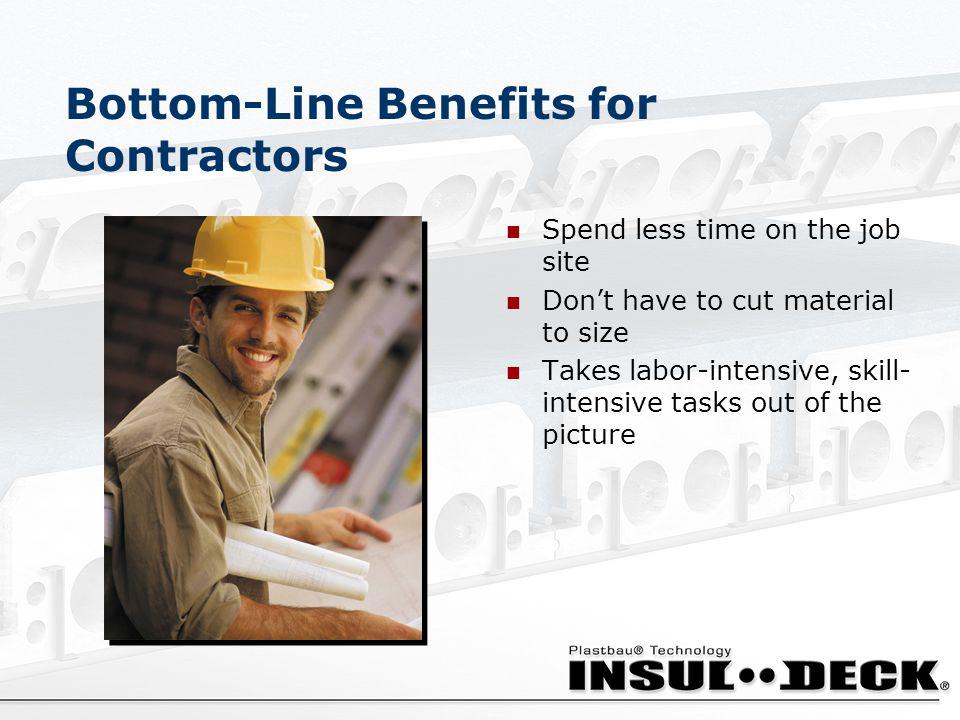 Bottom-Line Benefits for Contractors
