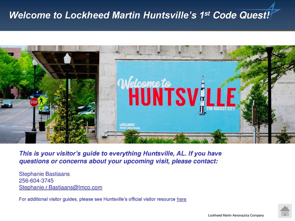 Lockheed martin company huntsville alabama visit information ppt download