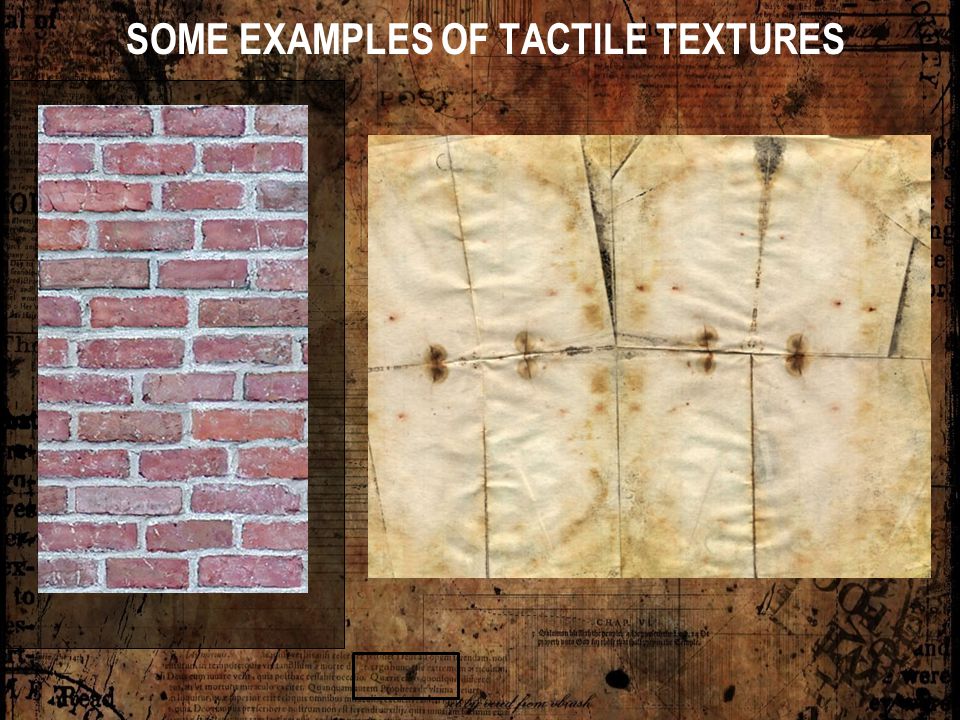 tactile texture examples