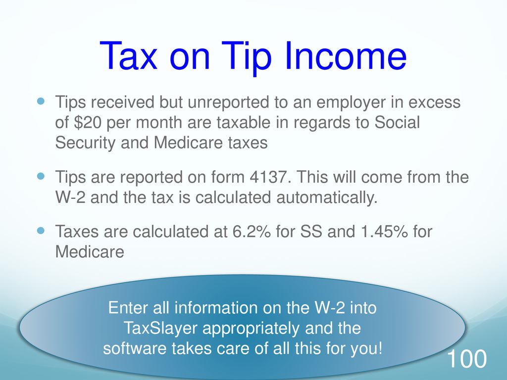 Tax on Tip Income