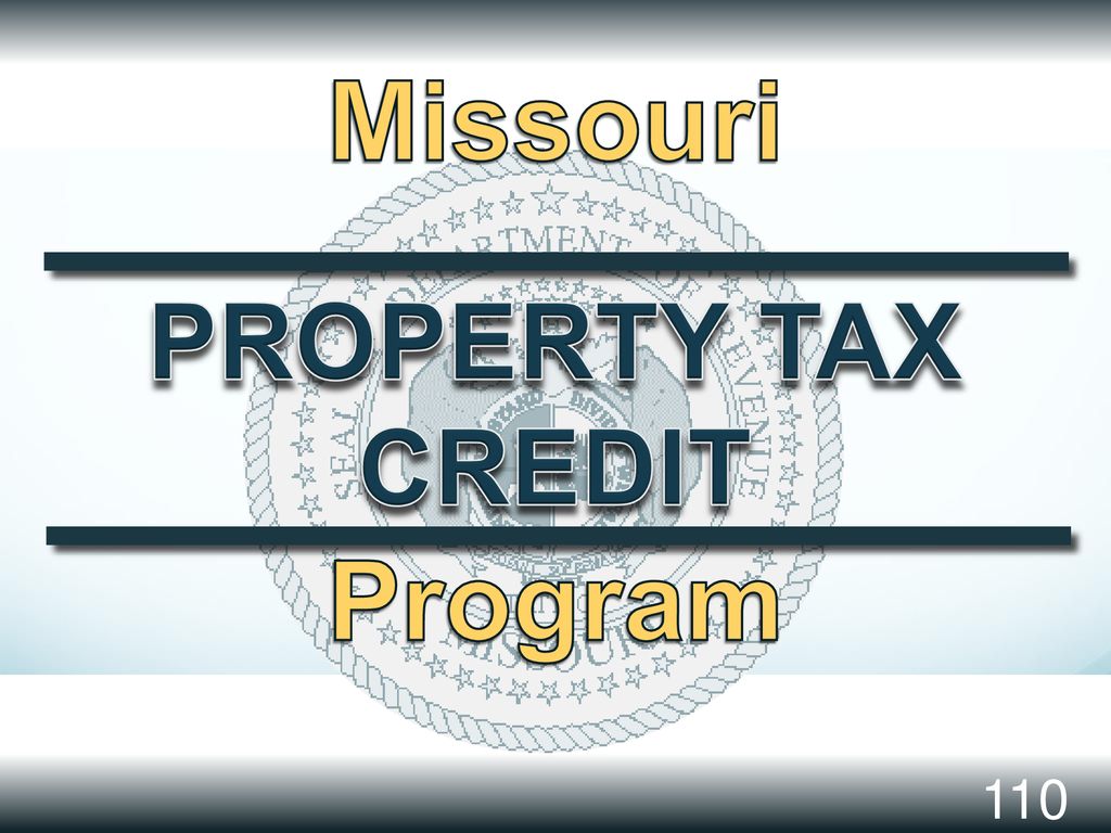 Missouri PROPERTY TAX CREDIT Program
