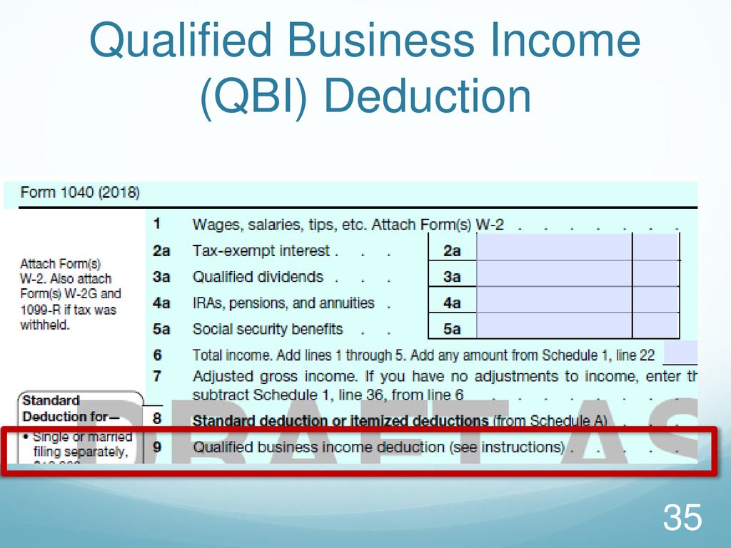Qualified Business Income (QBI) Deduction