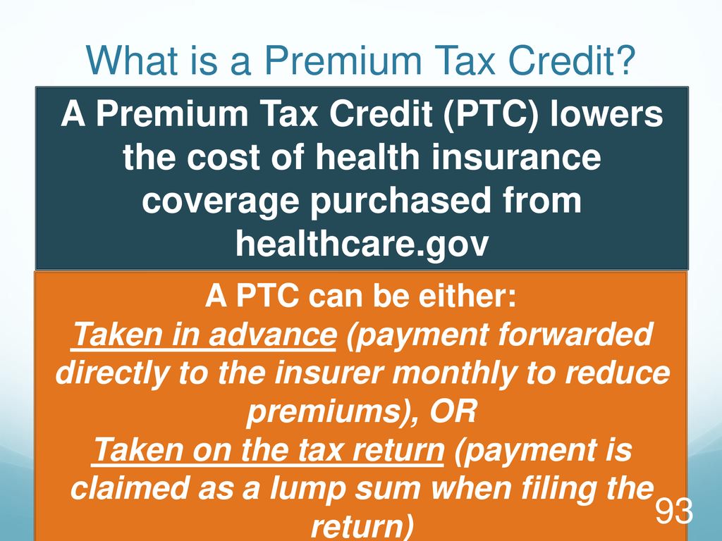 What is a Premium Tax Credit