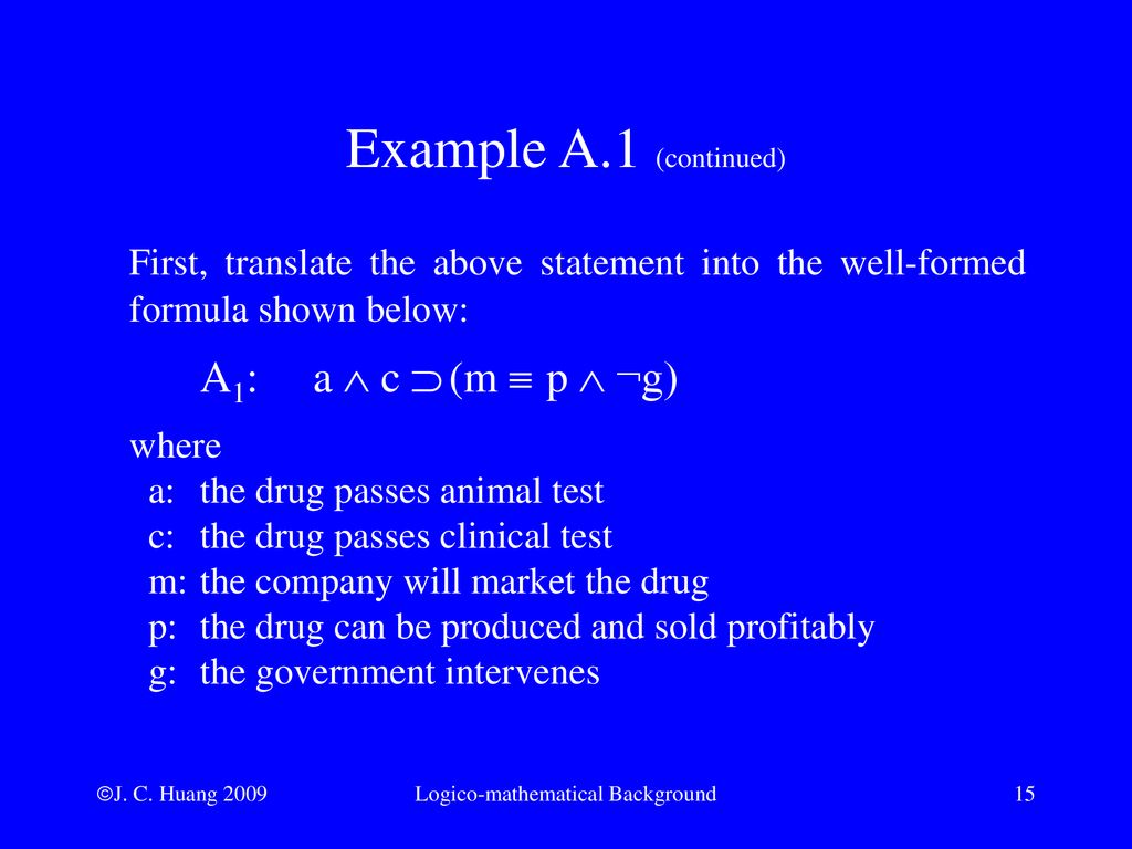 Appendix A Logico Mathematical Background Ppt Download