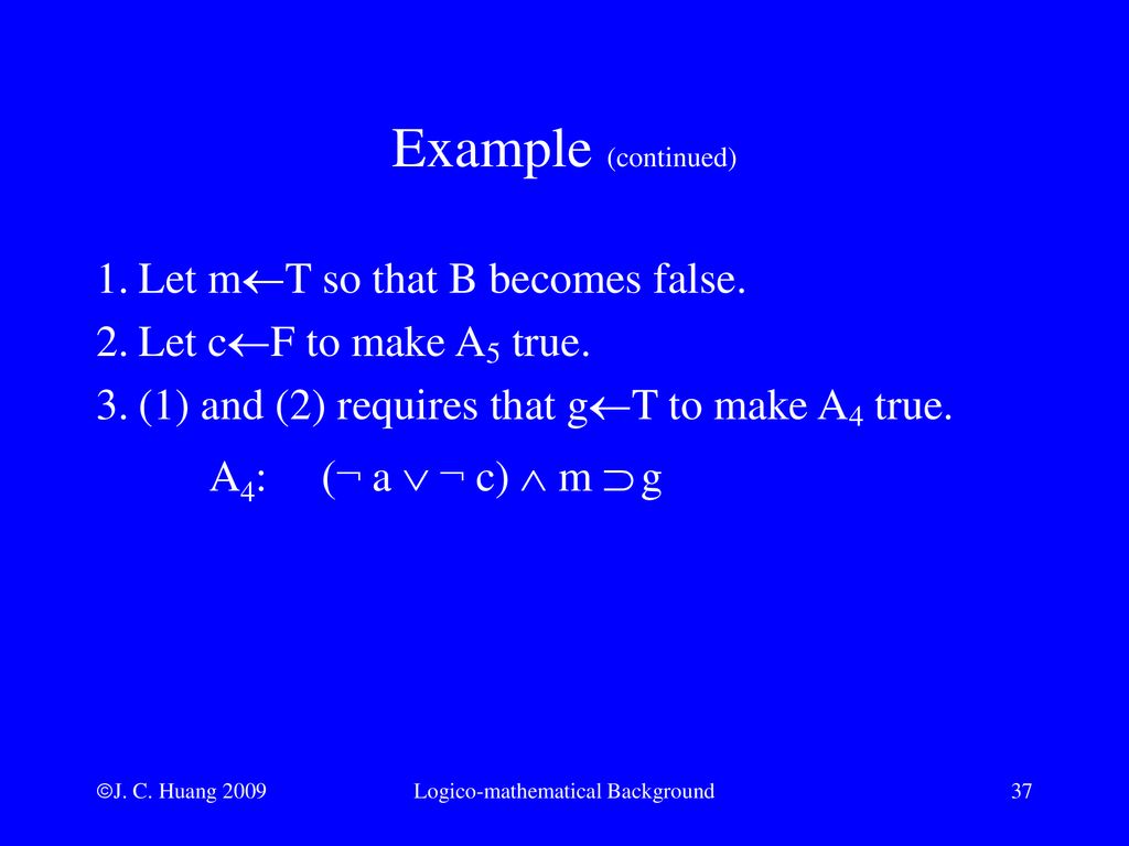 Appendix A Logico Mathematical Background Ppt Download