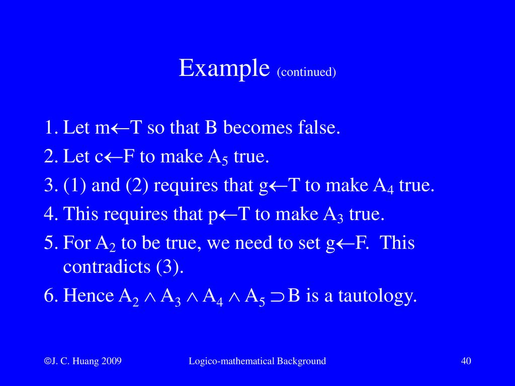 Appendix A Logico Mathematical Background Ppt Download