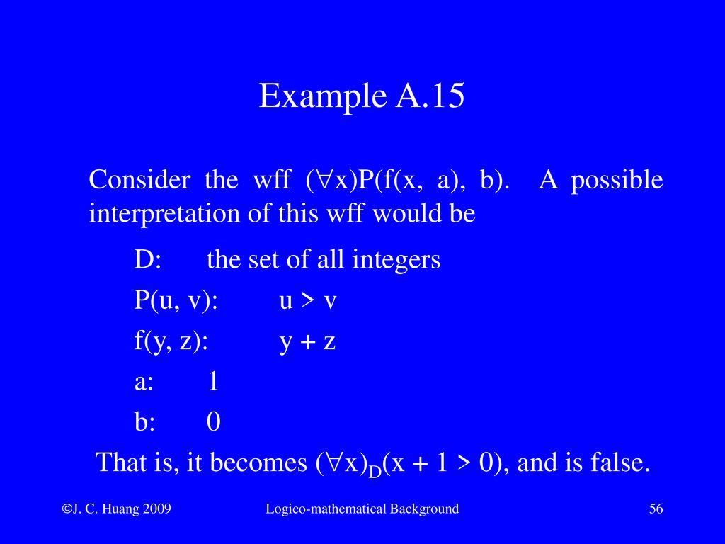 Appendix A Logico Mathematical Background Ppt Download