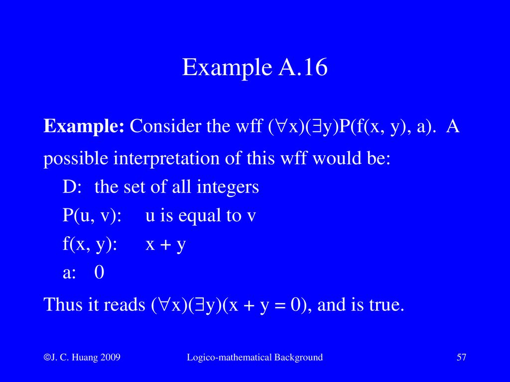 Appendix A Logico Mathematical Background Ppt Download