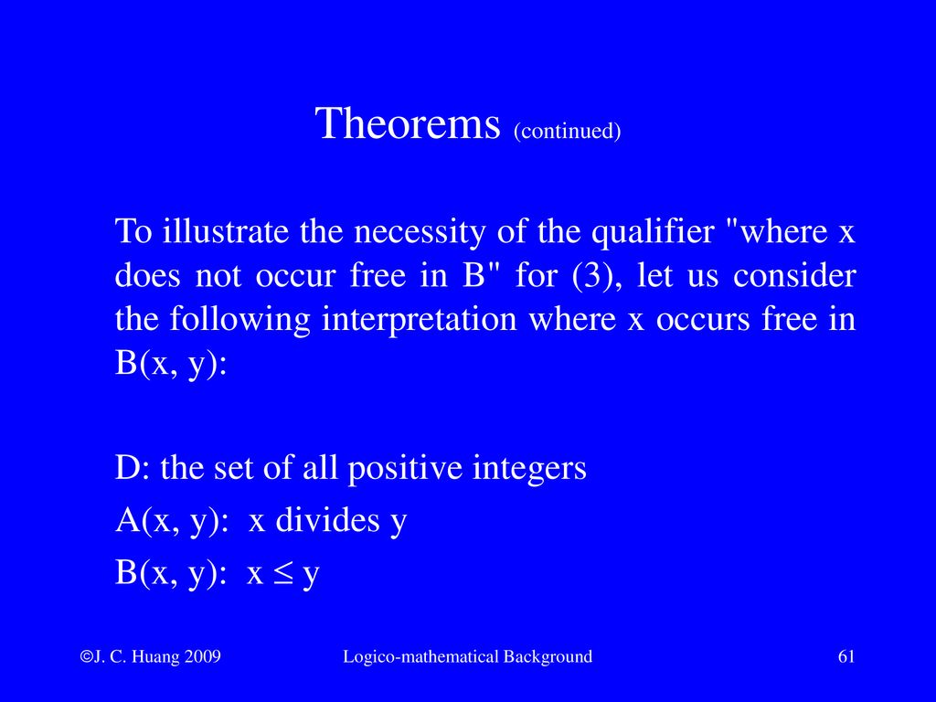 Appendix A Logico Mathematical Background Ppt Download