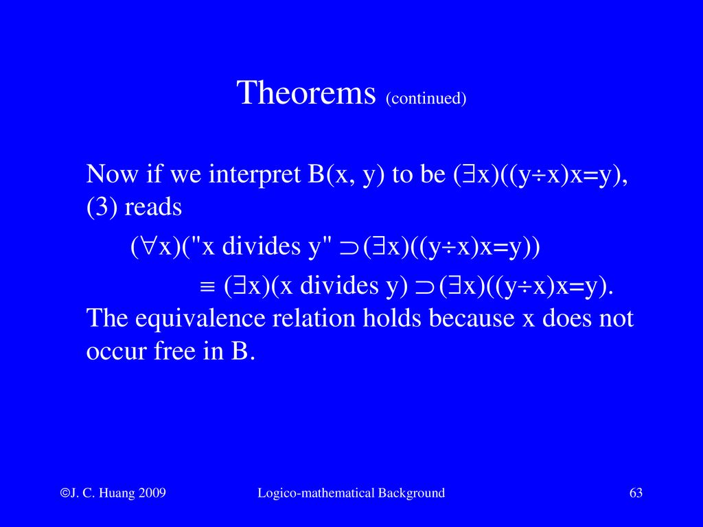 Appendix A Logico Mathematical Background Ppt Download