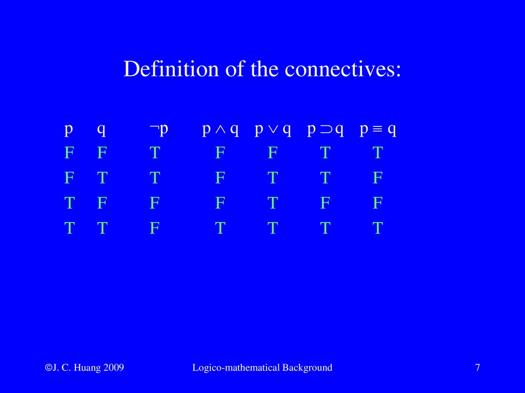 Appendix A Logico Mathematical Background Ppt Download