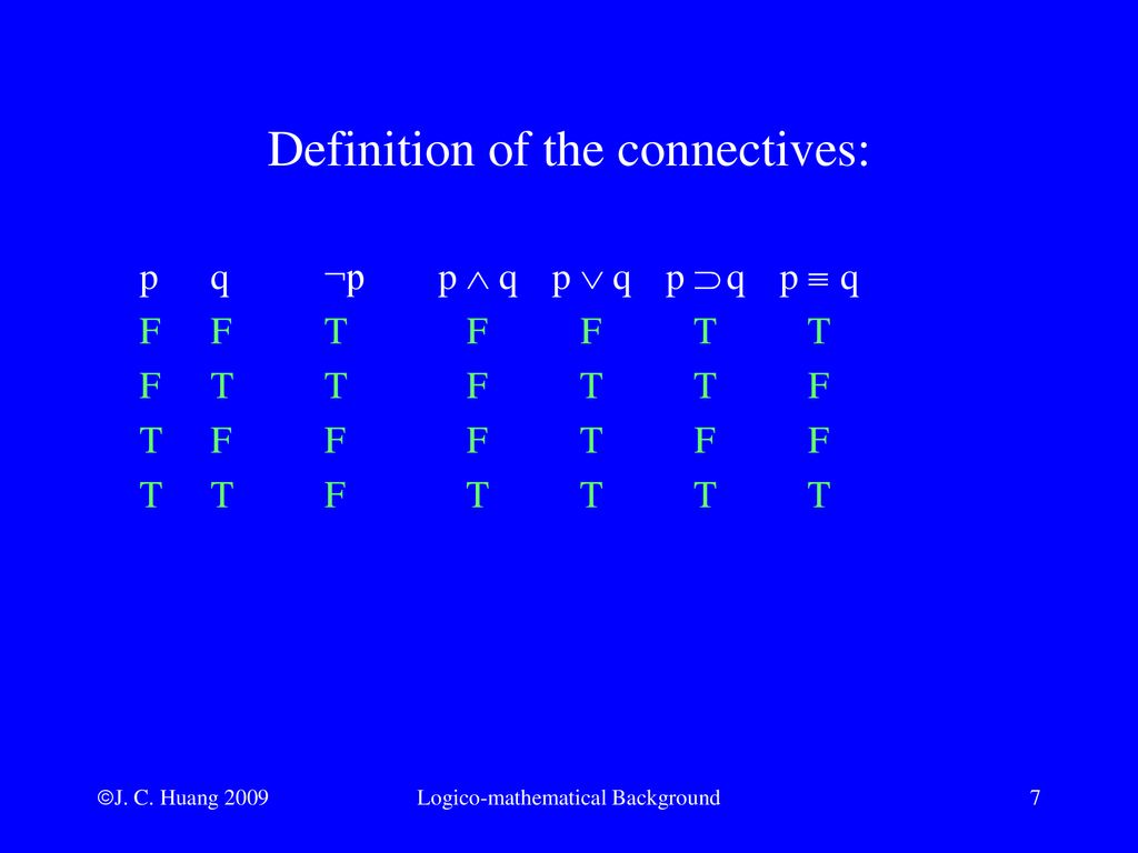 Appendix A Logico Mathematical Background Ppt Download