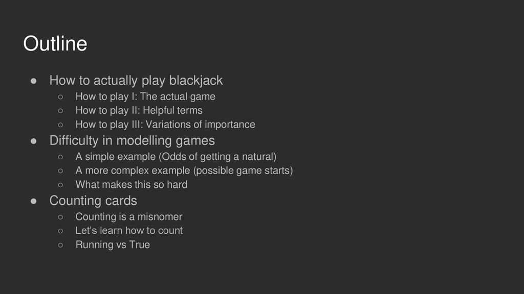 Odds of winning blackjack counting cards Odds of winning blackjack counting cards