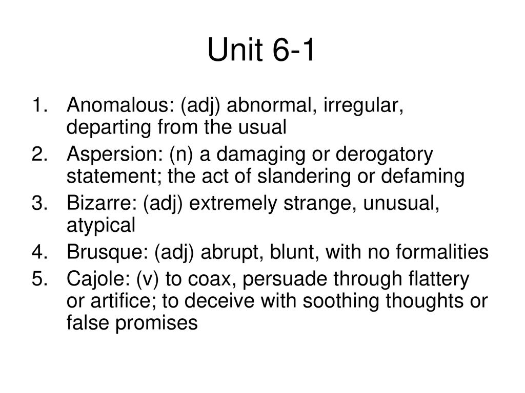 Vocabulary Unit 6 Uga VII ppt download