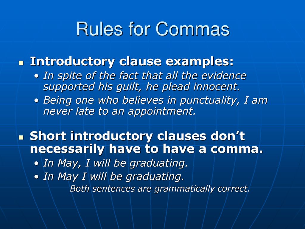 Punctuation Review Rules of Grammar. - ppt download