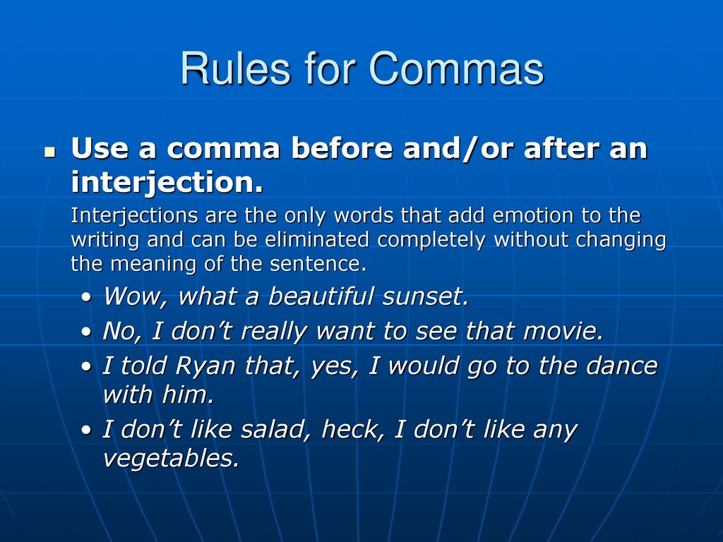 Add commas