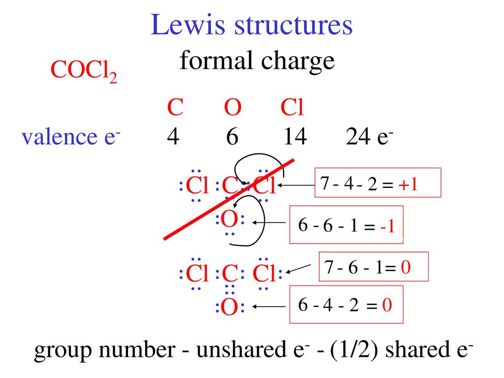 lewis dot structure for cocl2