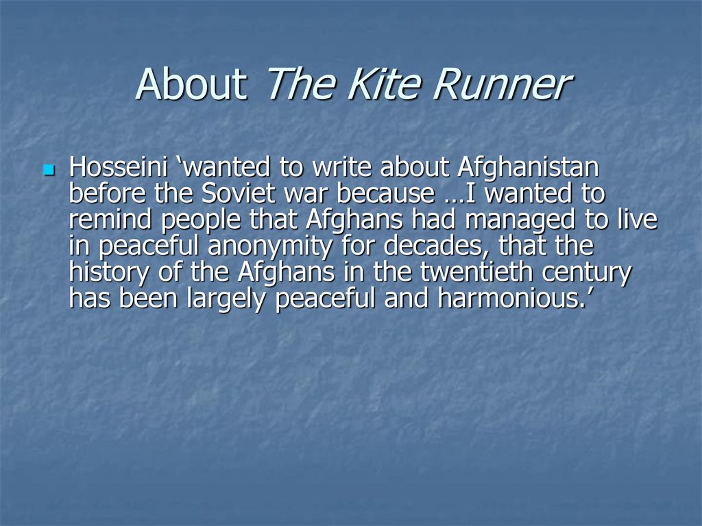 About The Kite Runner