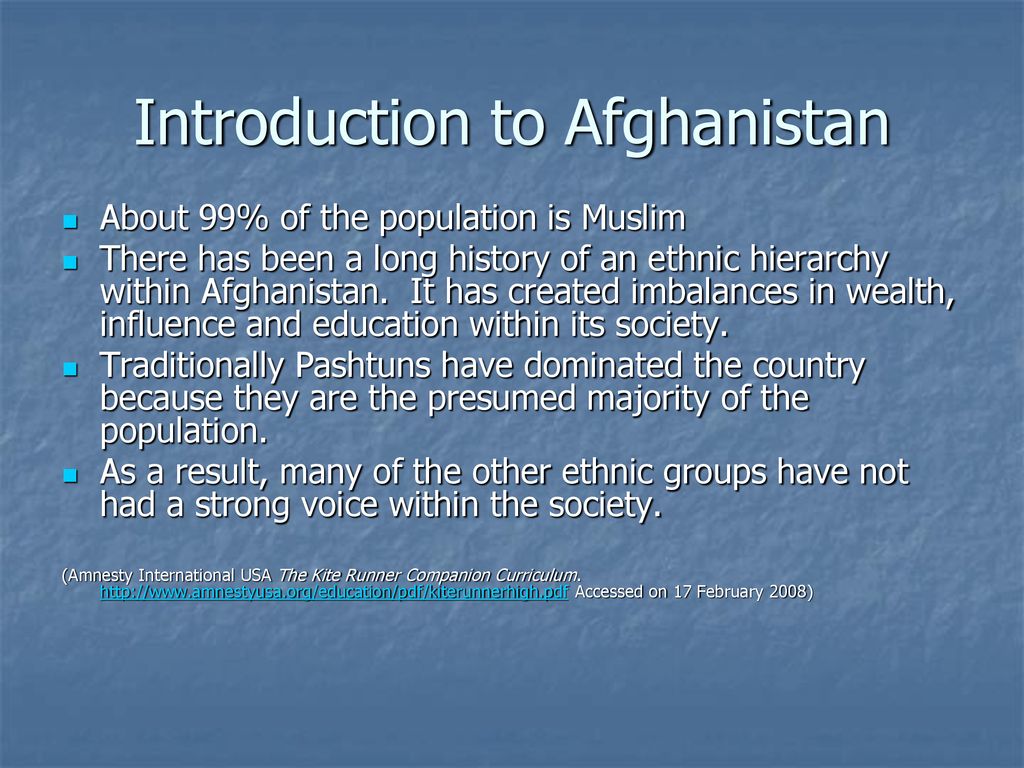 Introduction to Afghanistan