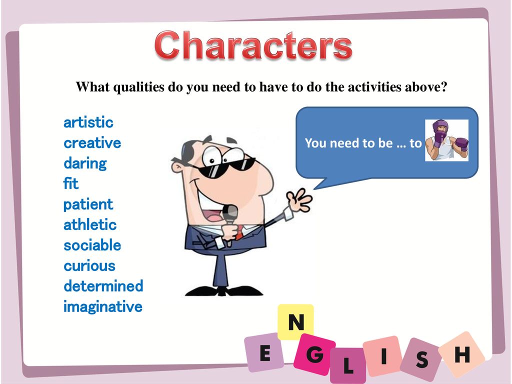 You have what s up. Job для презентации. Qualities на английском. Qualities and character английский. Презентация had to do.