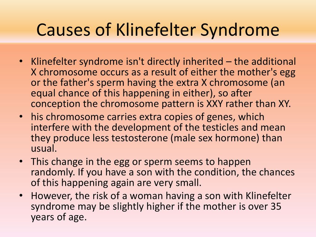 Реферат: Klinefelter Syndrom Essay Research Paper KLINEFELTER SYNDROMETHE