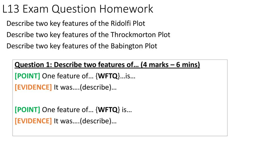 Elizabeth examination question homeworks ppt download