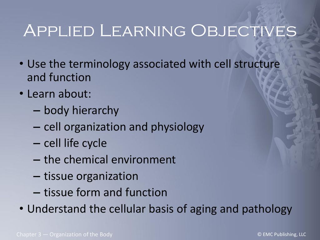Applied Learning Objectives