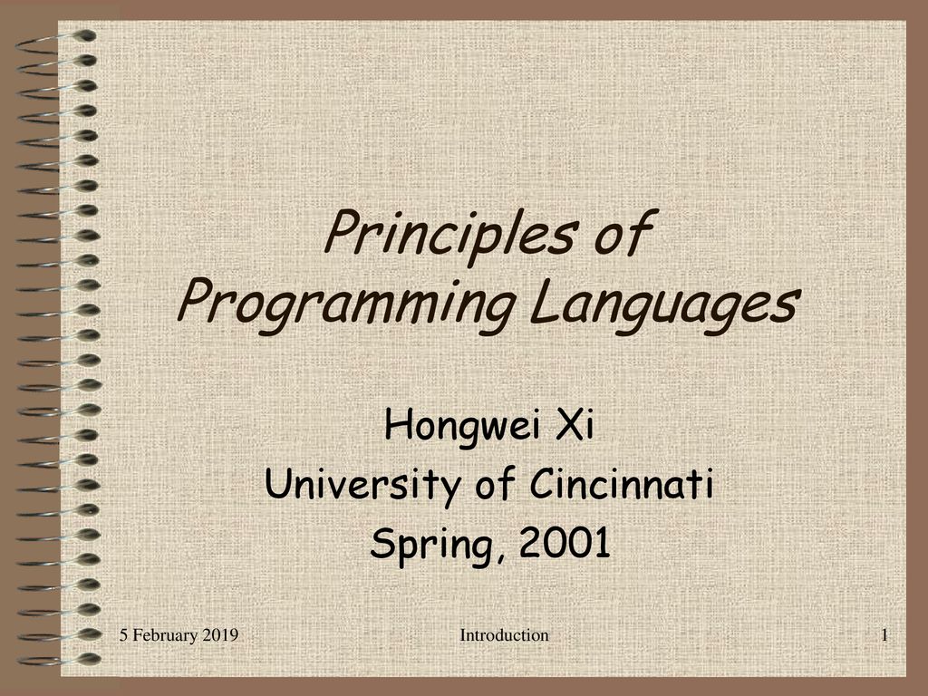Principles of Programming Languages - ppt download