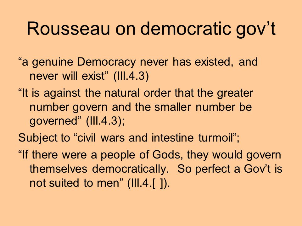 rousseau ideas on democracy