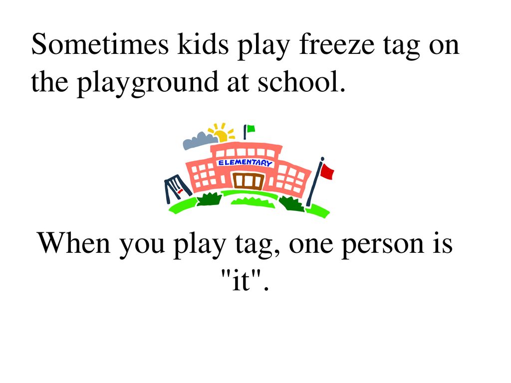 Sunday School Game – Freeze Tag