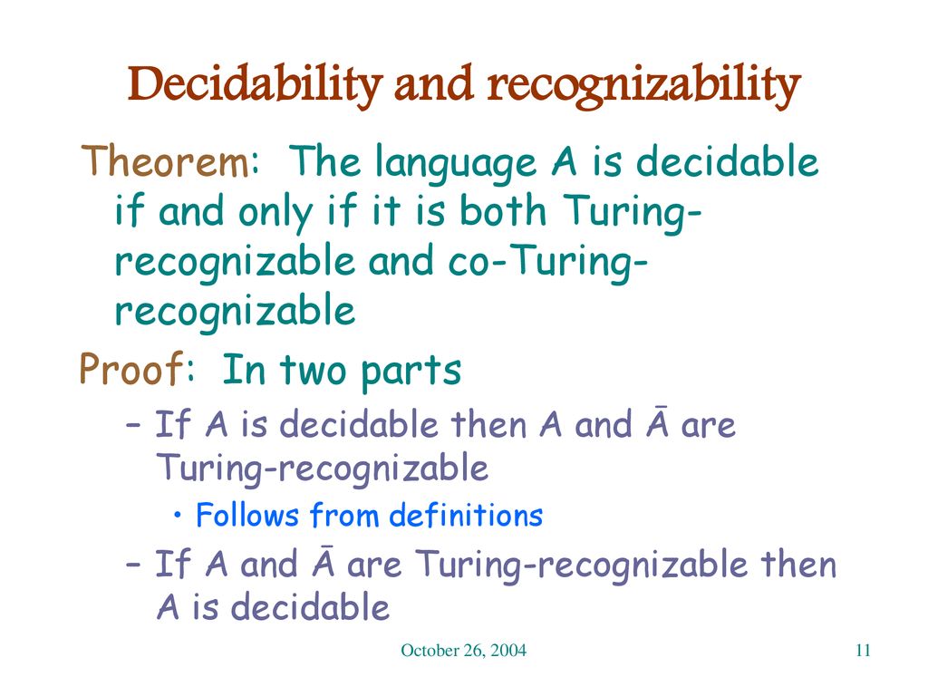 Csci 2670 introduction to theory of computing ppt download