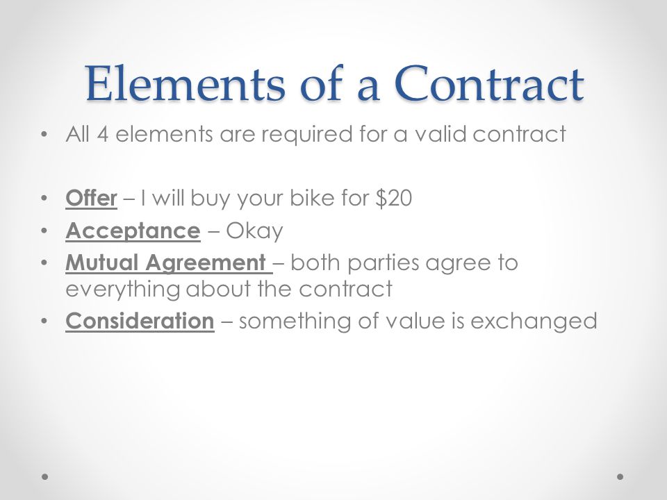 Contract Law. - ppt video online download