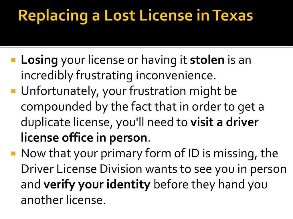 reporting a lost texas drivers license reporting a lost texas drivers license