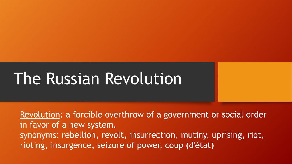 The Russian Revolution Ppt Download