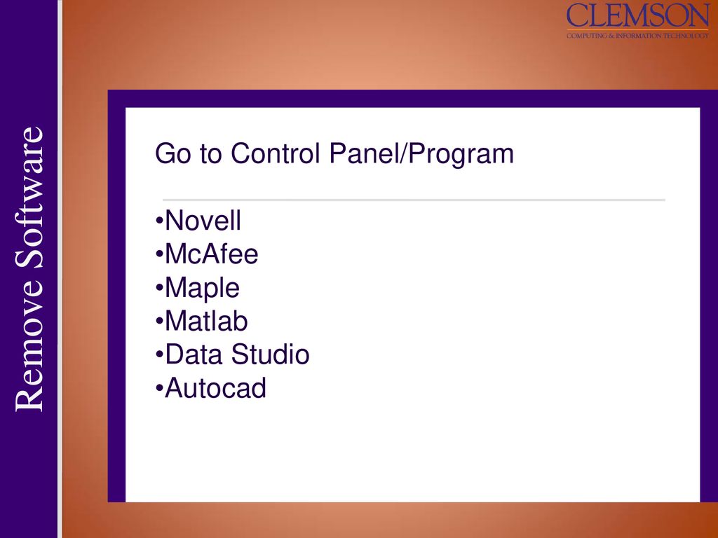 Preparing your laptop for life after clemson ppt download