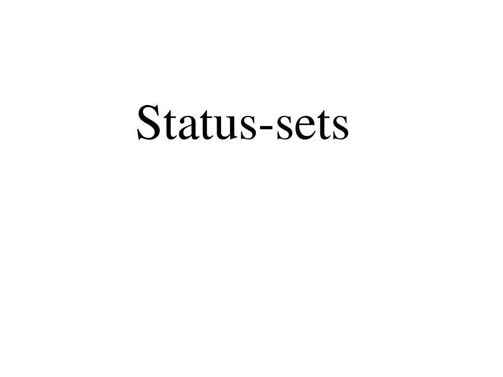 Status-sets