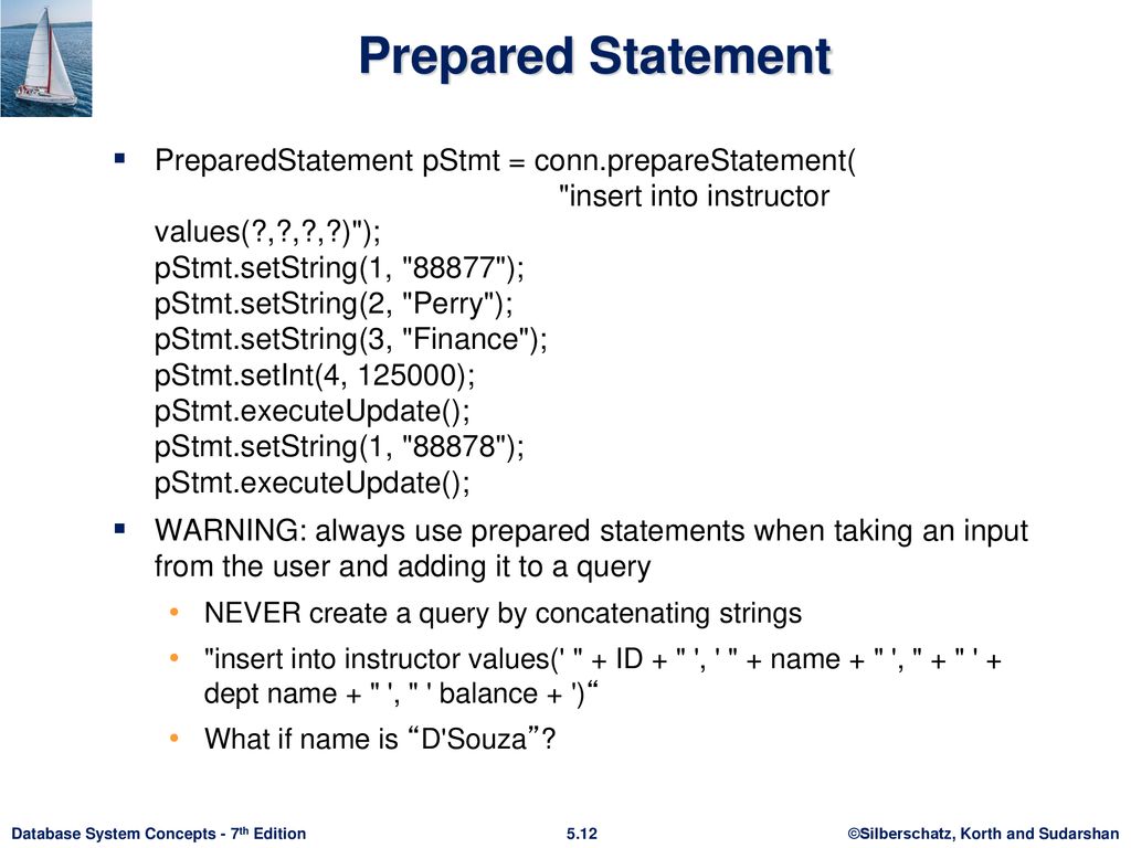 Chapter 5 advanced sql ppt download