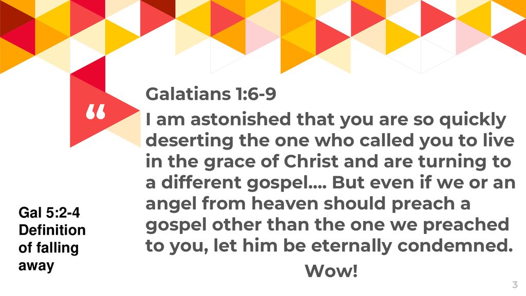 Galatians: Living by Law or Living by the Spirit - ppt download