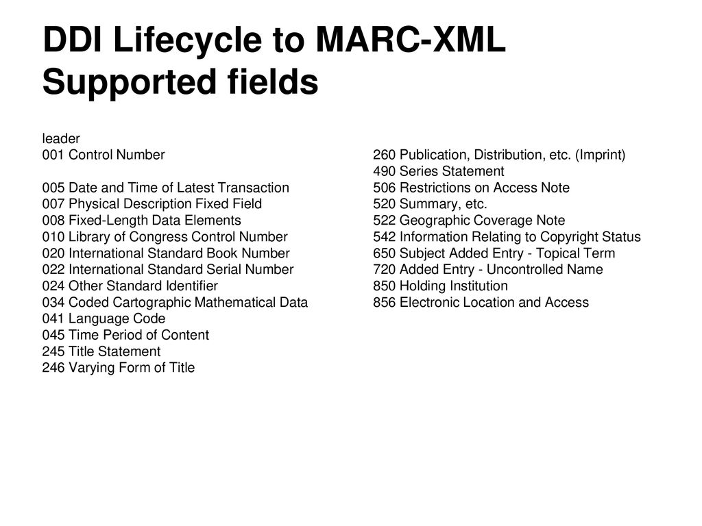 Updates on the xslt stylesheets for ddi ppt download