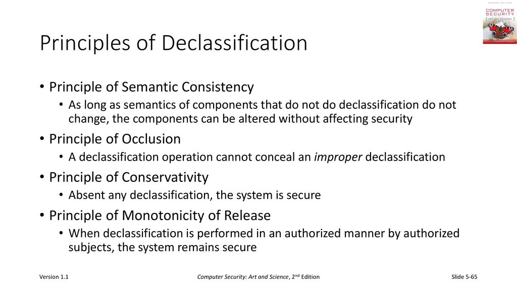 Principles of Declassification