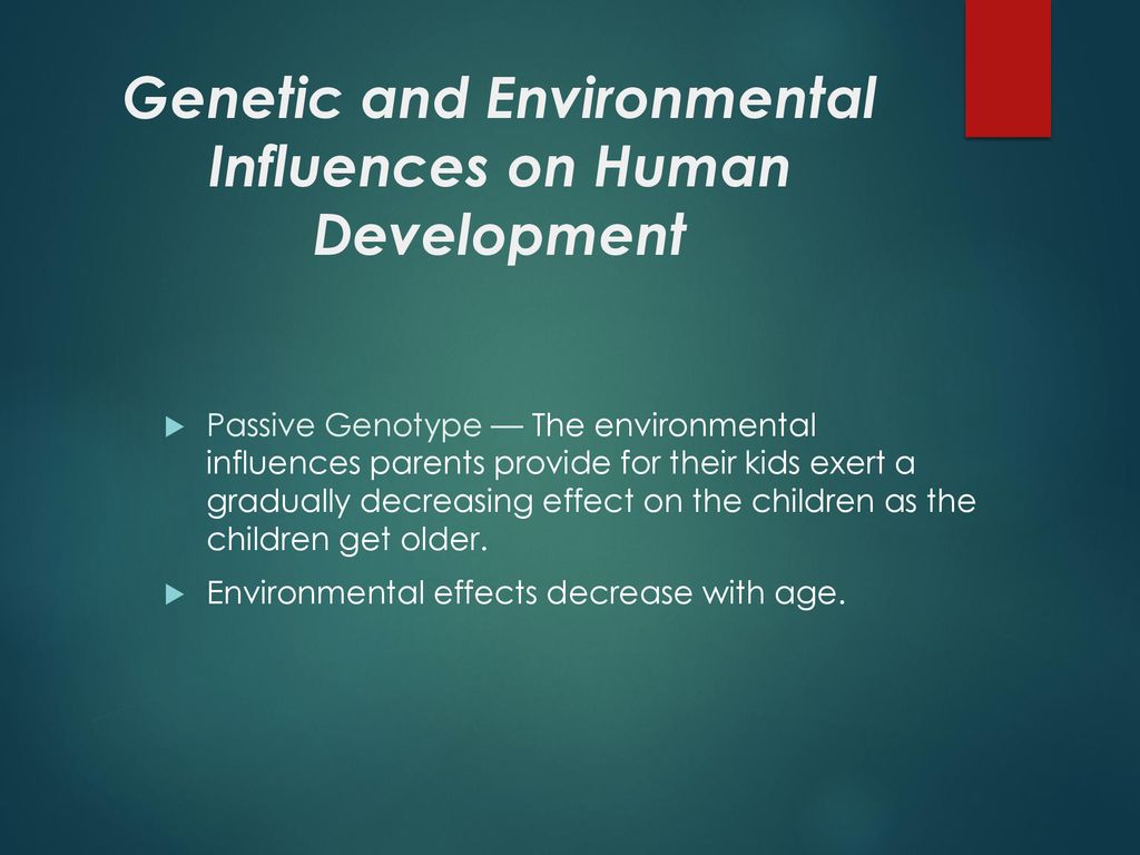 Genetic and Environmental Influences on Human Development