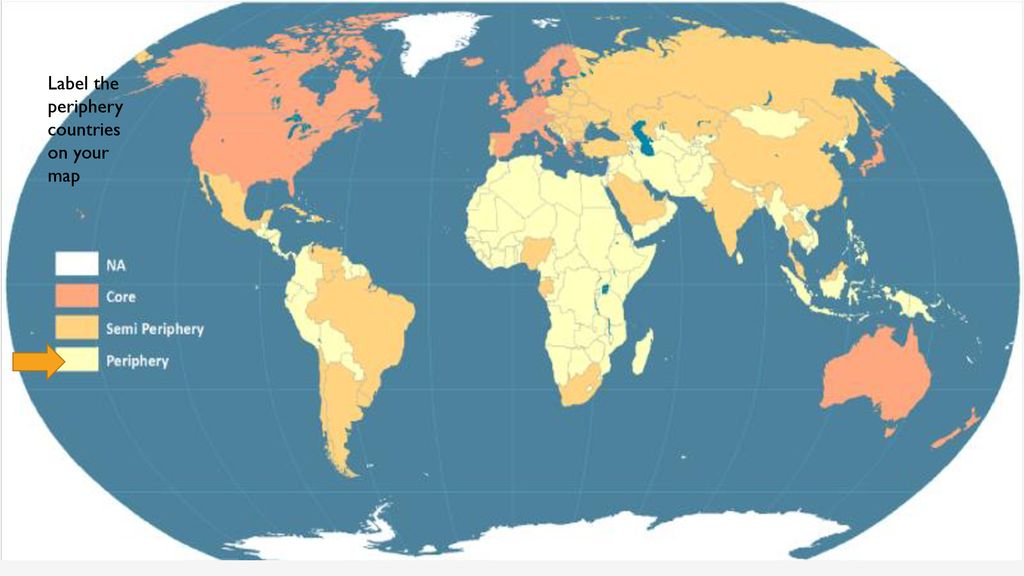 Your map. Core Periphery. Core Countries and Periphery Countries. Core Semi Periphery. Country Core.