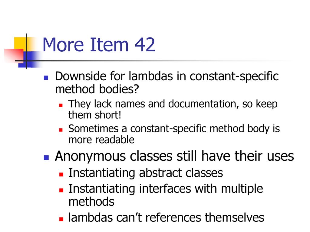 Effective Java 3rd Edition Chapter 7 Lambdas And Streams Ppt